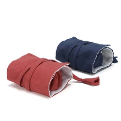 Portable Cloth Drawstring Storage Bag, Tea Set Accessories, Kung Fu Tea Cup Organizer