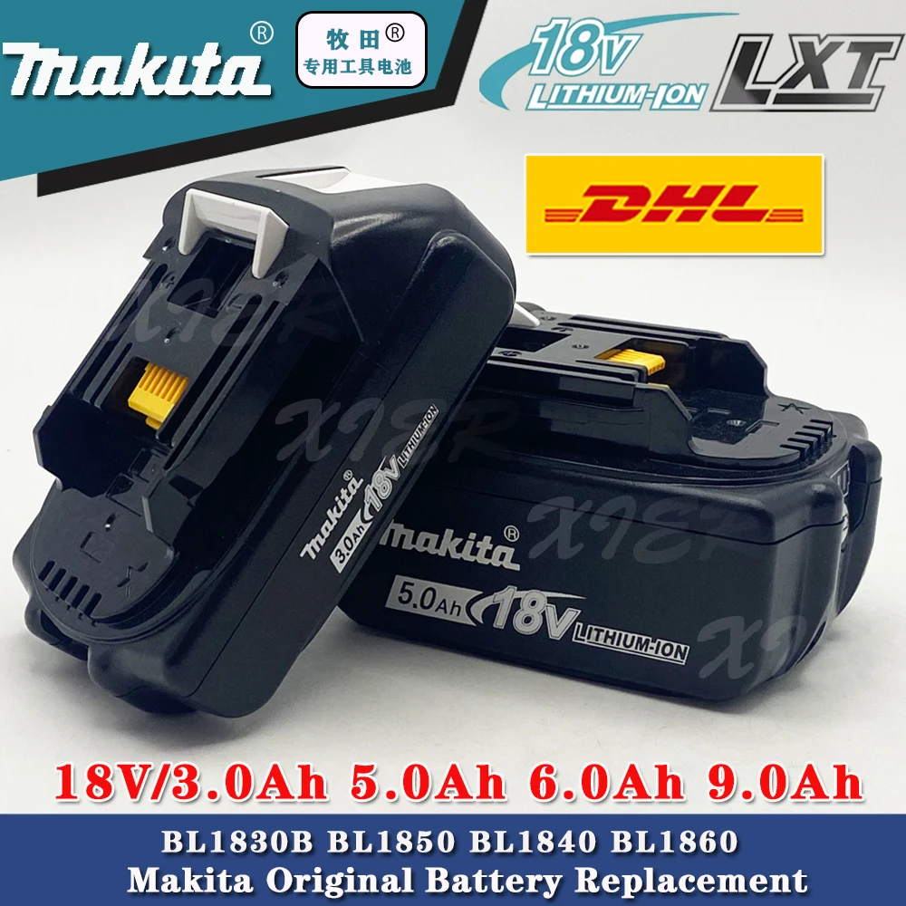 Makita rechargeable 18V 9Ah/6Ah/5Ah/3Ah Makita Battery BL1830B BL1850B BL1850 BL1840 BL1860 BL1815 Replacement Lithium Battery