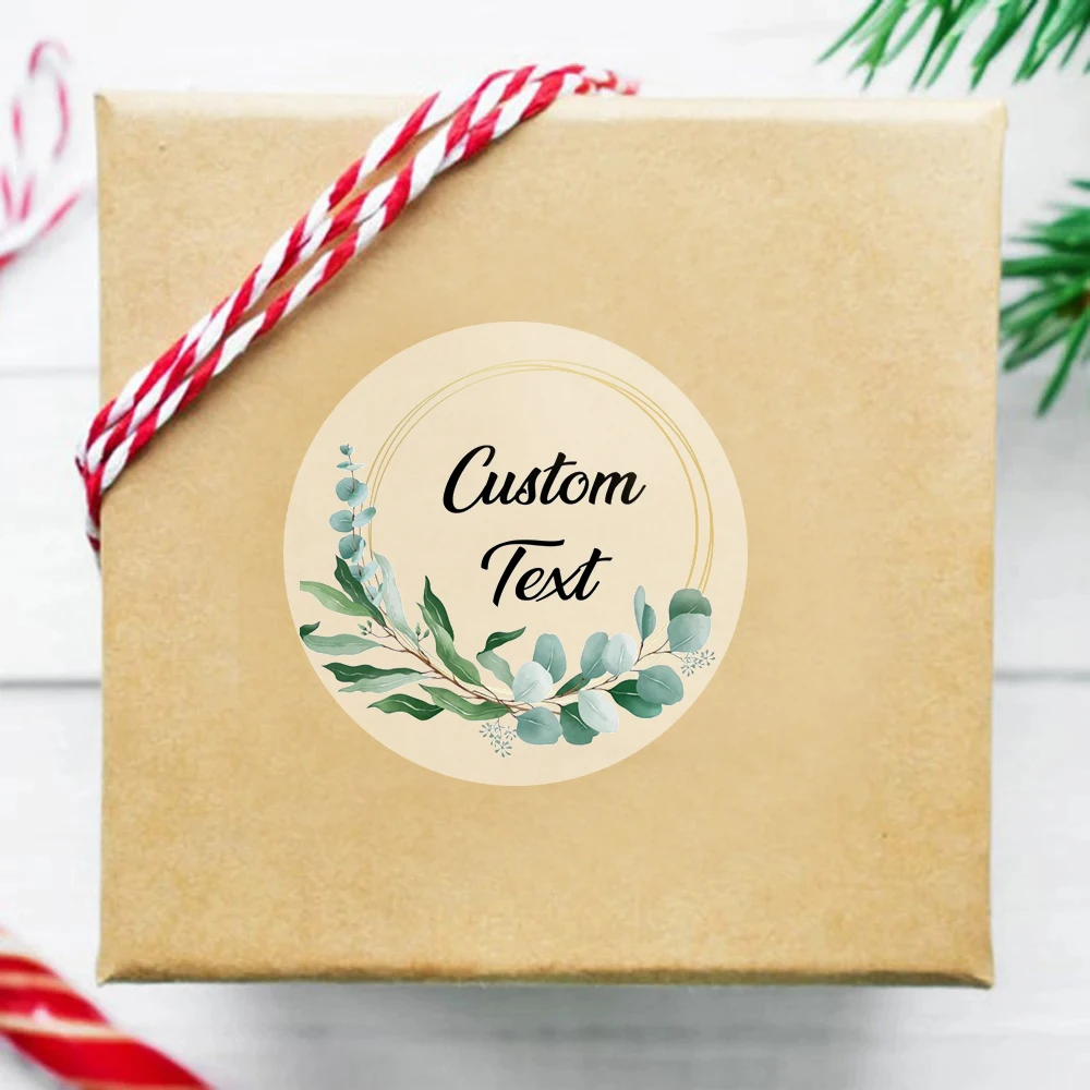 50-100Pcs Custom Transparent Stickers for Businesses Logo and Name, Birthday Party, Candle, Product Boxes, Wedding Favors,