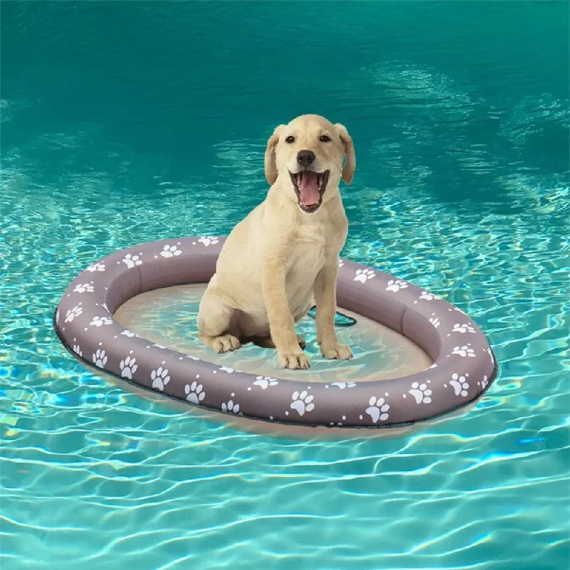 

Portable Foldable Dog Swimming Float Soft Cooling Pet Dog Float PVC Pet Floating Raft Pool