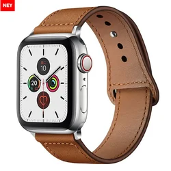 Leather strap For Apple watch band Ultra 2 49mm 44mm 40mm 38mm/42mm sport loop bracelet iWatch series 9 8 7 3 4 5 6 se 41mm/45mm