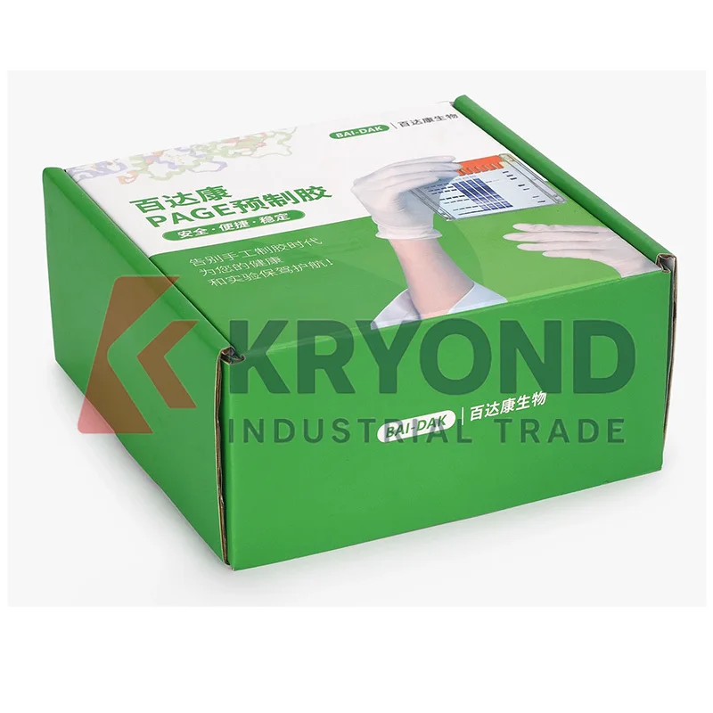 BAI-DAK TrisGly Protein Precast Gel PAGE Polyacrylamide Gel for Western Blot Electrophoresis and Protein Analysis Laboratory Use