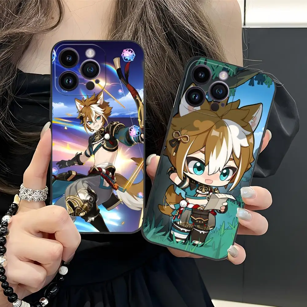 Game GI Gorou Mobile Phone Case for iPhone 17 16 15 14 13 12 11 X XR XS 8 7 Air Pro Max Plus Mini Colorful Cover Luxury Cover