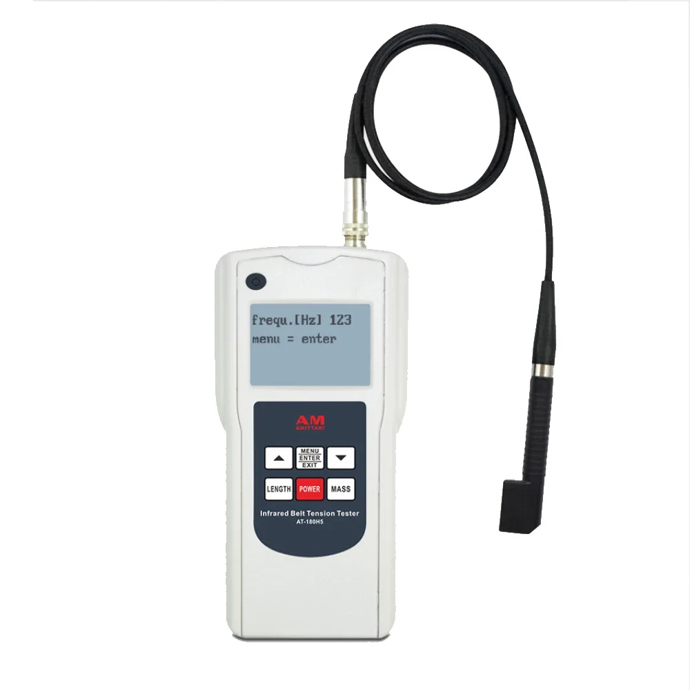 Infrared Belt Tensiometer AT-180H5 10Hz~500Hz Digital Belt Tension Tester Drive Belt Tightness Tensiometer