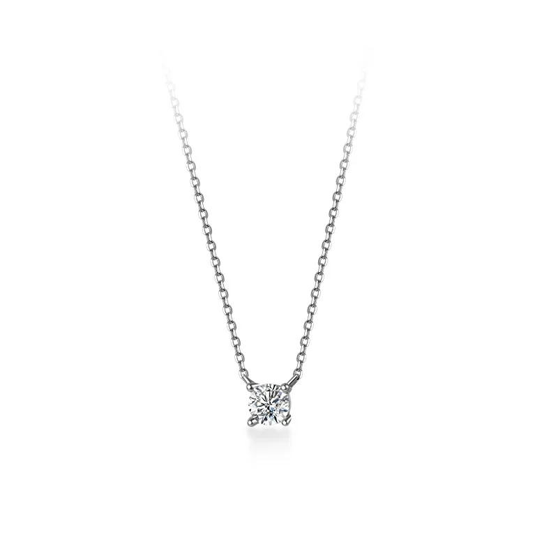 Women's 925 Silver Necklace, Adjustable Length 38+4.8cm
