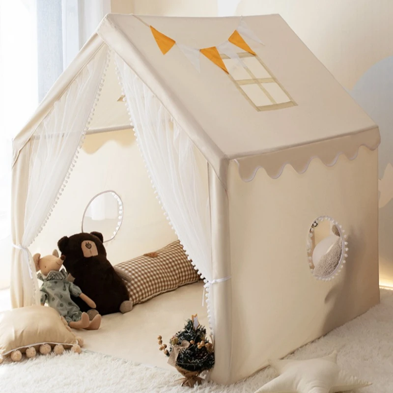 حالمة الفتيات لعبة خيمة داخلي في الهواء الطلق الأطفال منازل صغيرة لعبة فتاة بيت الدمية لينة ديكور المنزل لعب خيمة مسرح الأميرة