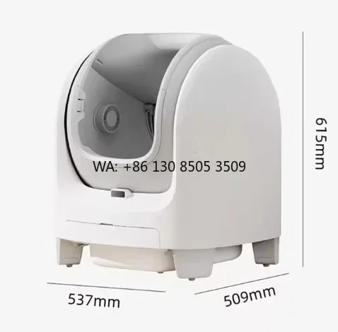 Open-top Automatic Cat  Box  with Dual Safety Sensors Self Cleaning Smart App Control  Box for Pet Cats