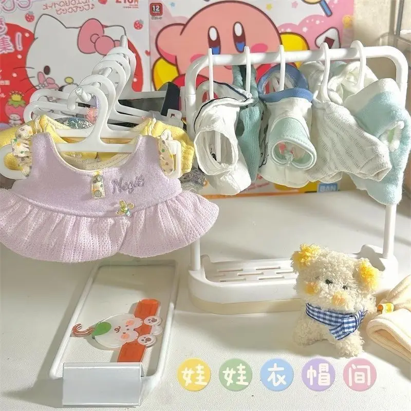 Accesorios para colgar ropa de muñeca, perchas especiales para estante de soporte de exhibición de ropa de muñeca BJD de 15/20cm
