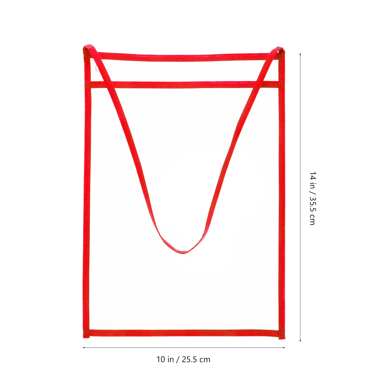 

10pcs Transparent Pocket Dry Erase Sleeve Portable Document Holder Thick Plastic Office Folder Hanging Design For Home School