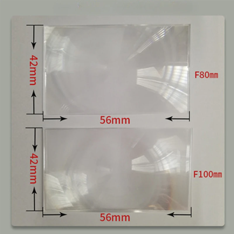 Lentes de proyector HD, lente óptica PMMA Fresnel de rosca fina para proyectores DIY, condensador, fuente de luz LED, enfoque