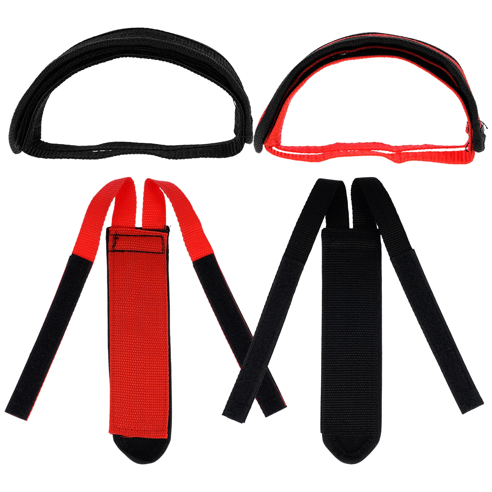 

4pcs Adjustable Bike Pedal Straps Wear-Resistant Nylon Foot Straps For Exercise Dynamic Training Cycling Gear Fitness