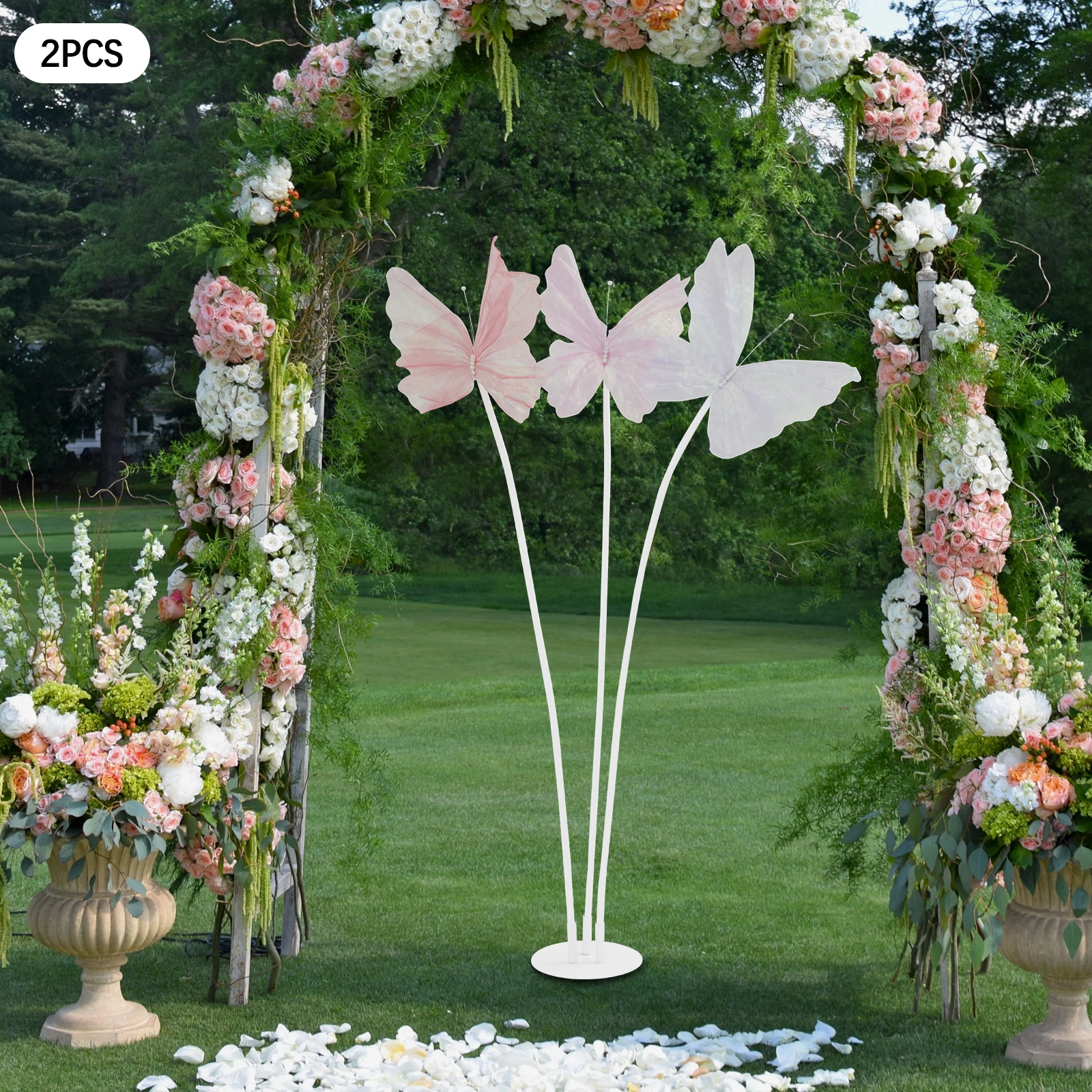 

Giant Butterfly Decoration Huge Artificial Butterfly Decorations with Standing Base for Wedding Church Party Birthday