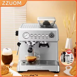 Fully Automatic Espresso Machine Multi-function Coffee Machines 20Bar High Pressure Coffee Bean Grinding Machine Steam Foam Milk