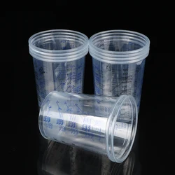 Taza mezcladora de pintura de plástico, recipiente de calibración para mezcla precisa de pintura y líquido de alta calidad, 10 piezas, 600ml