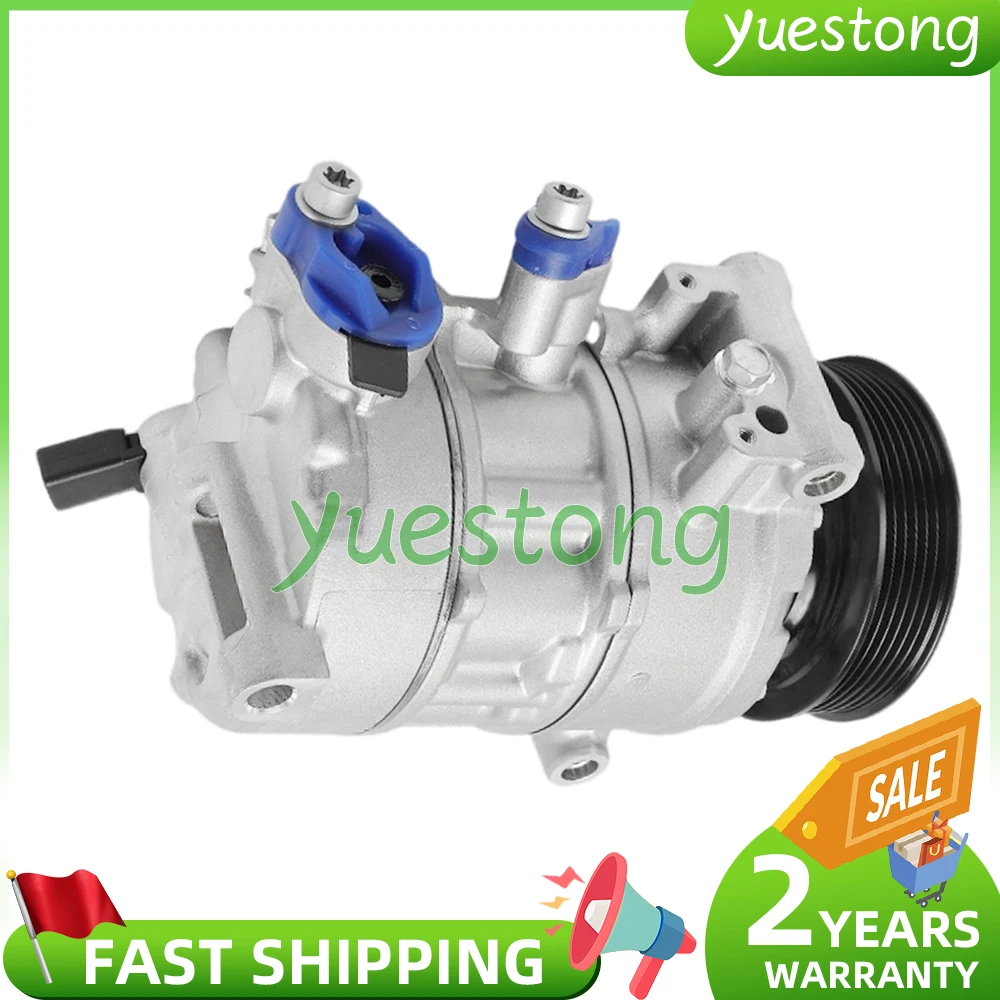 AC Compressor with Clutch 8W5820803A for Audi A4 2017-2020 A6 16-18 A6 Quattro Q7 2018-2020 4M0820803 4M0816803 8W5816803