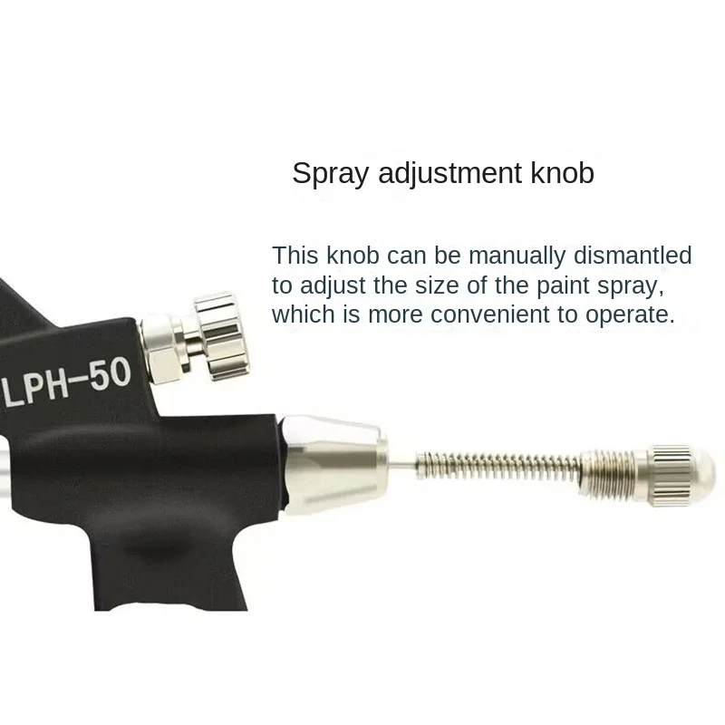 小型スプレーガン,低圧,高噴霧,車の家具修理,革塗装ガン,小口径,LPH-50