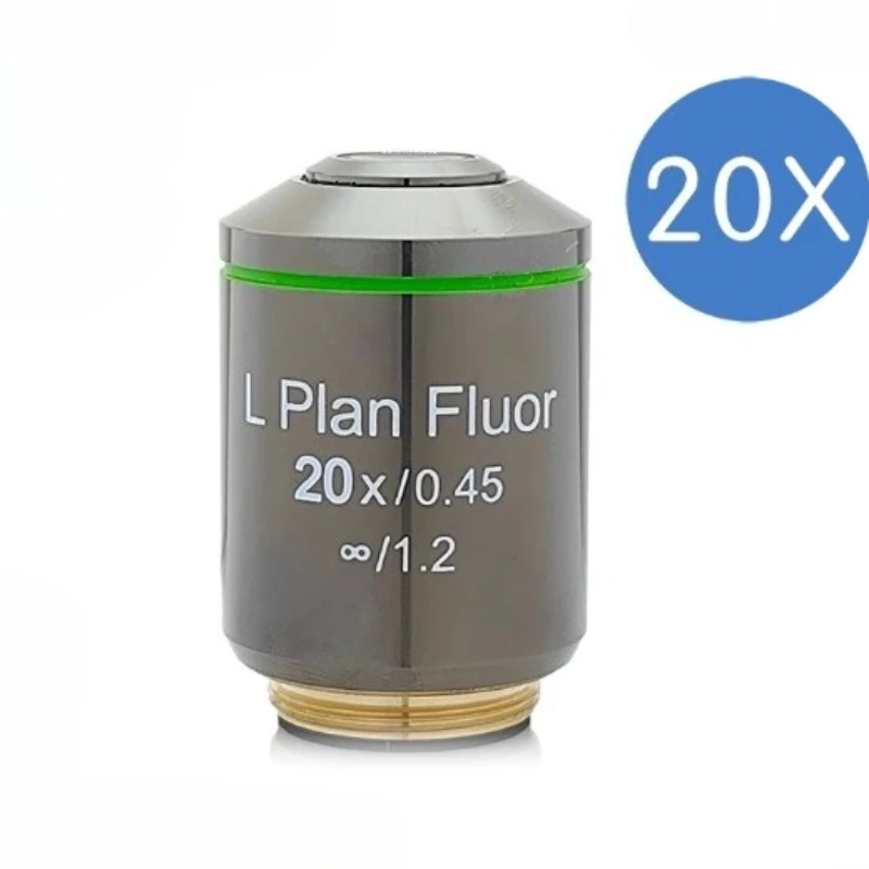 Plan Fluor 4X10X20X40X60X Objectifs à fluorescence inversée biologique semi-apichromatique Objectif Longue Distance de travail
