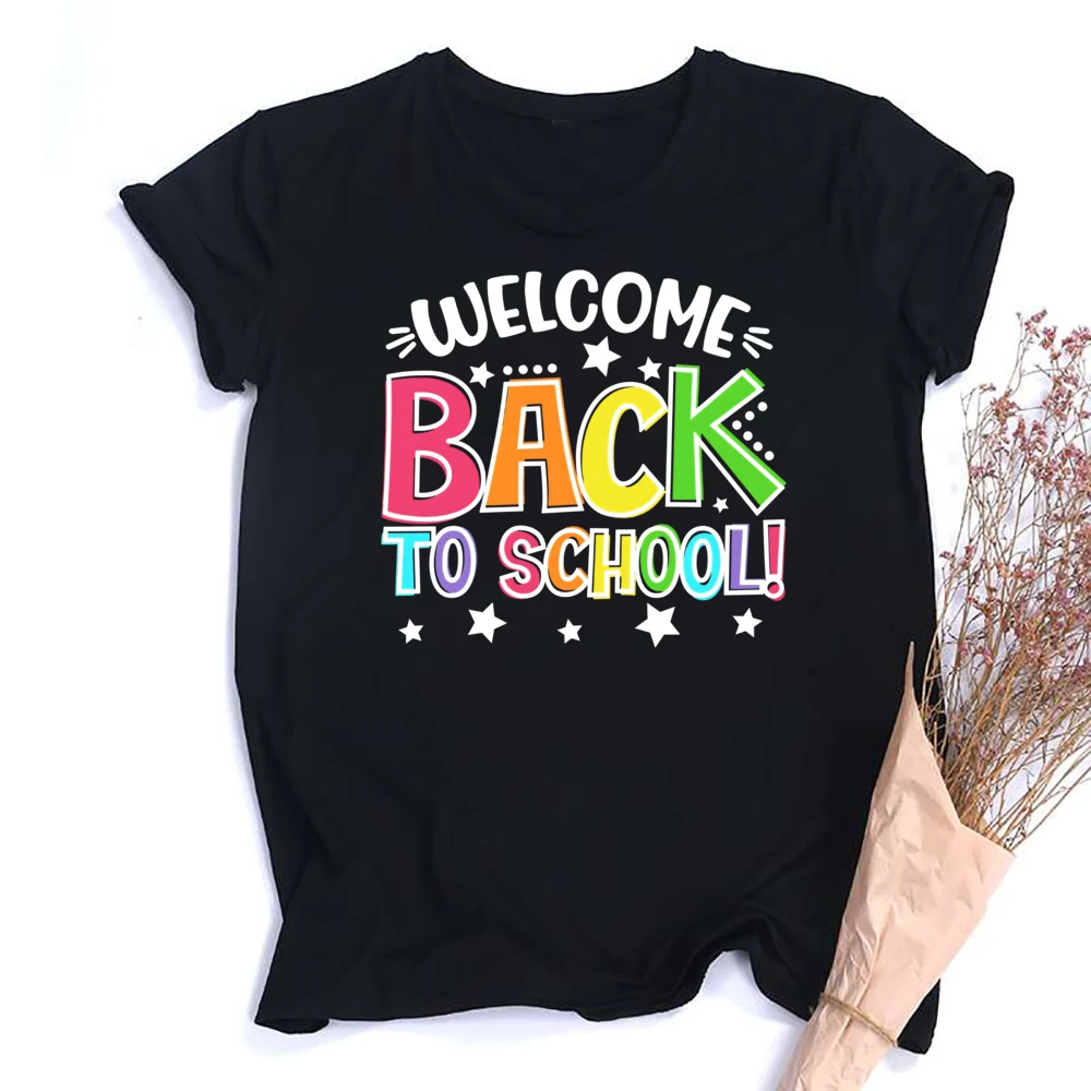 Welcome Back To School Shirts for Teacher Women Teachers Students First Day of School Tees Teachers Life T-Shirt Clothes Y2K Top