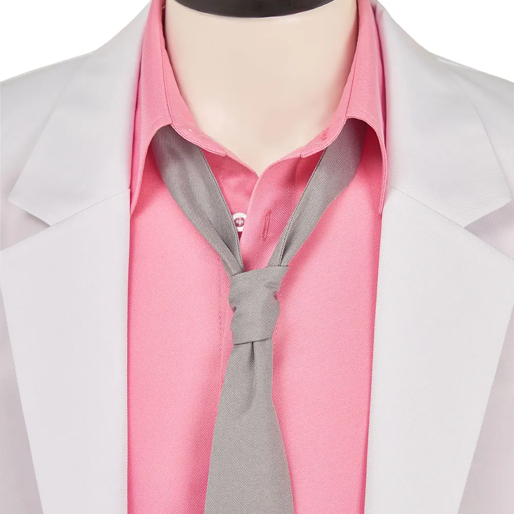 أنيمي جينتاما ساكاتا جينتوكي تأثيري الوردي قميص معطف أبيض زي وتتسابق التعادل الجوارب السراويل الكبار الرجال هالوين كرنفال حفلة