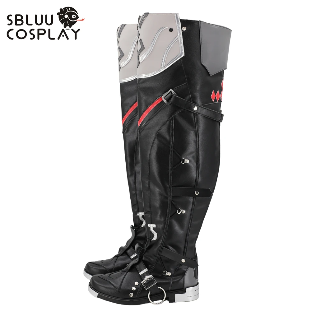 SBluuCosplay Game Genshin Impact Cos Wriothesley Cosplay Shoes Halloween Party Custom Made Boots