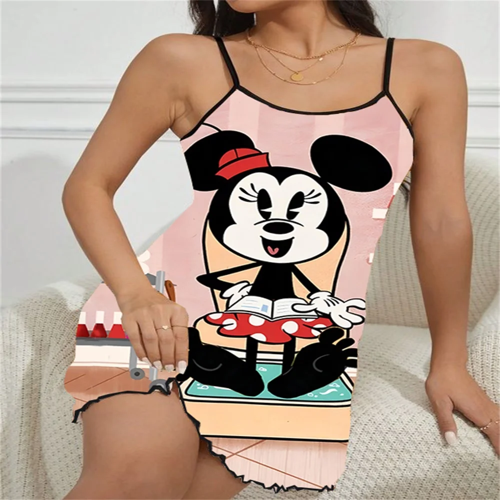 Night Wear Woman Sexy Pajamas for Women Sleep Dress Women's Nightwear Romantic Lingeries Nighty Minnie New in Women's Sleepwear