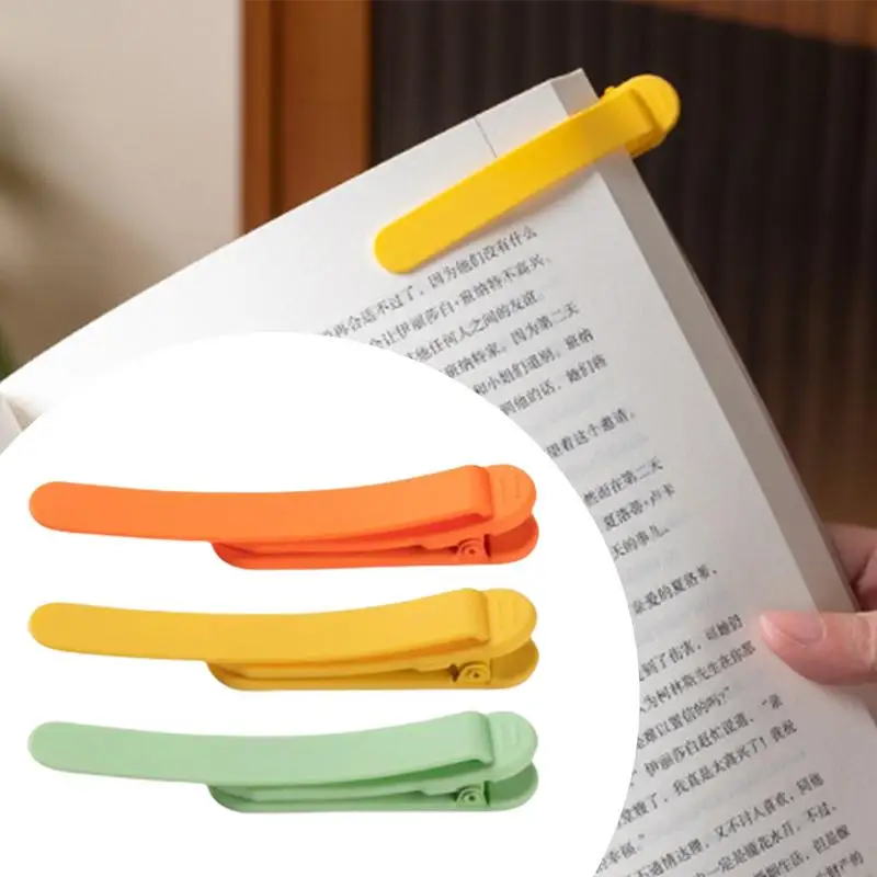 Automatic Page Tracking Bookmark Student Soft Silicone Non-Deforming Simple Practical Multi-Functional Reading Brief Mark Clip