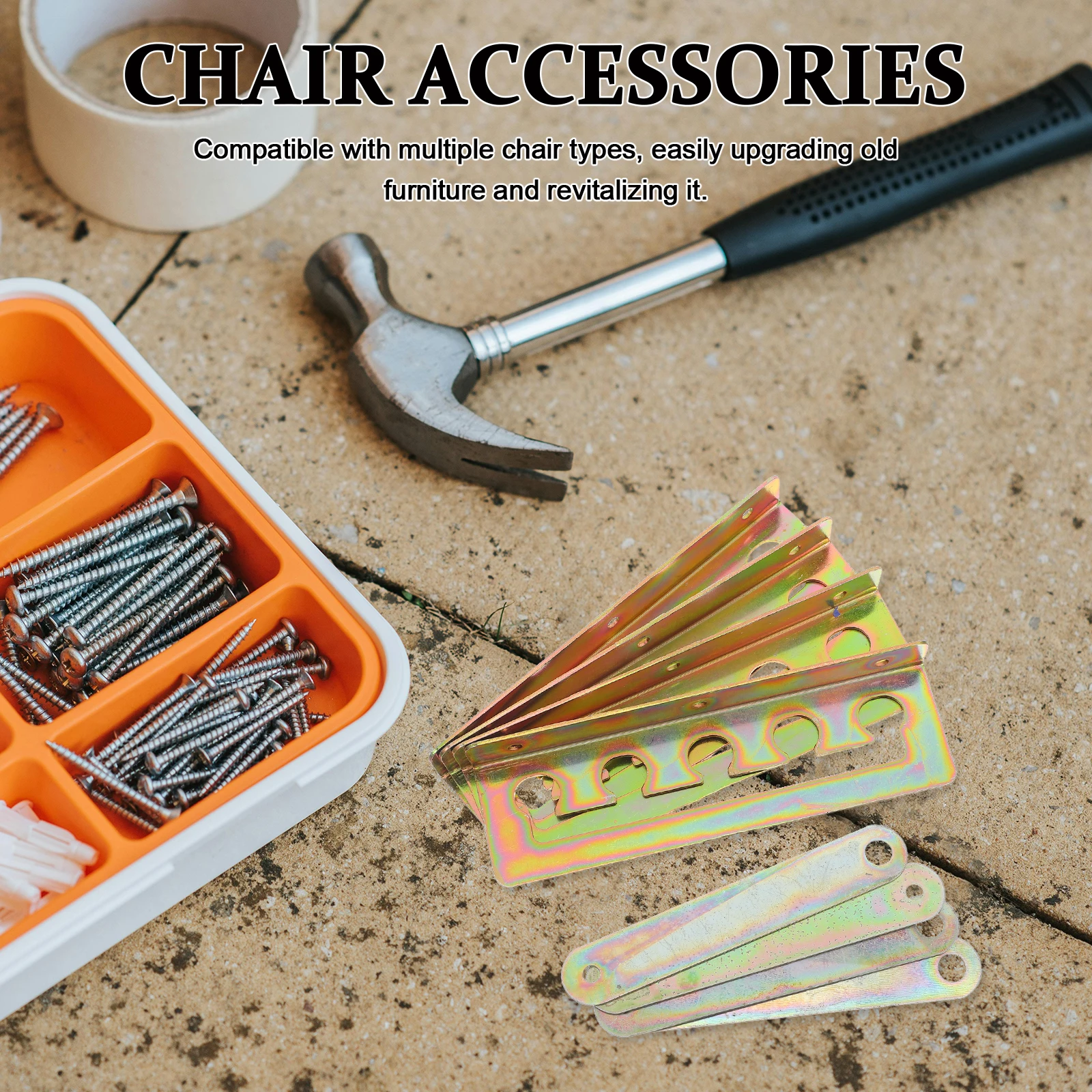 

2 Sets Recliner Mechanism Adjustable Folding Hardware Heavy Duty Sofa Bracket For Outdoor Home Use Universal Fit Multiple Chair