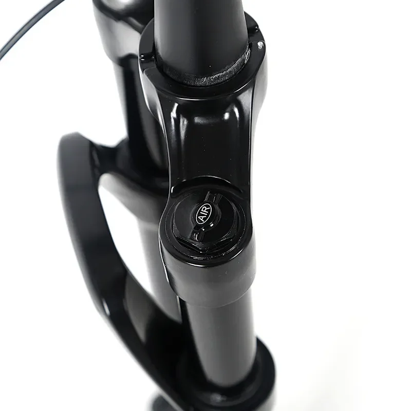 RETROSPEC Black Air Suspension Front Fork 15x110mm Thru Axle Wire Control Open Gear for Mountain Bike MTB Bicycle