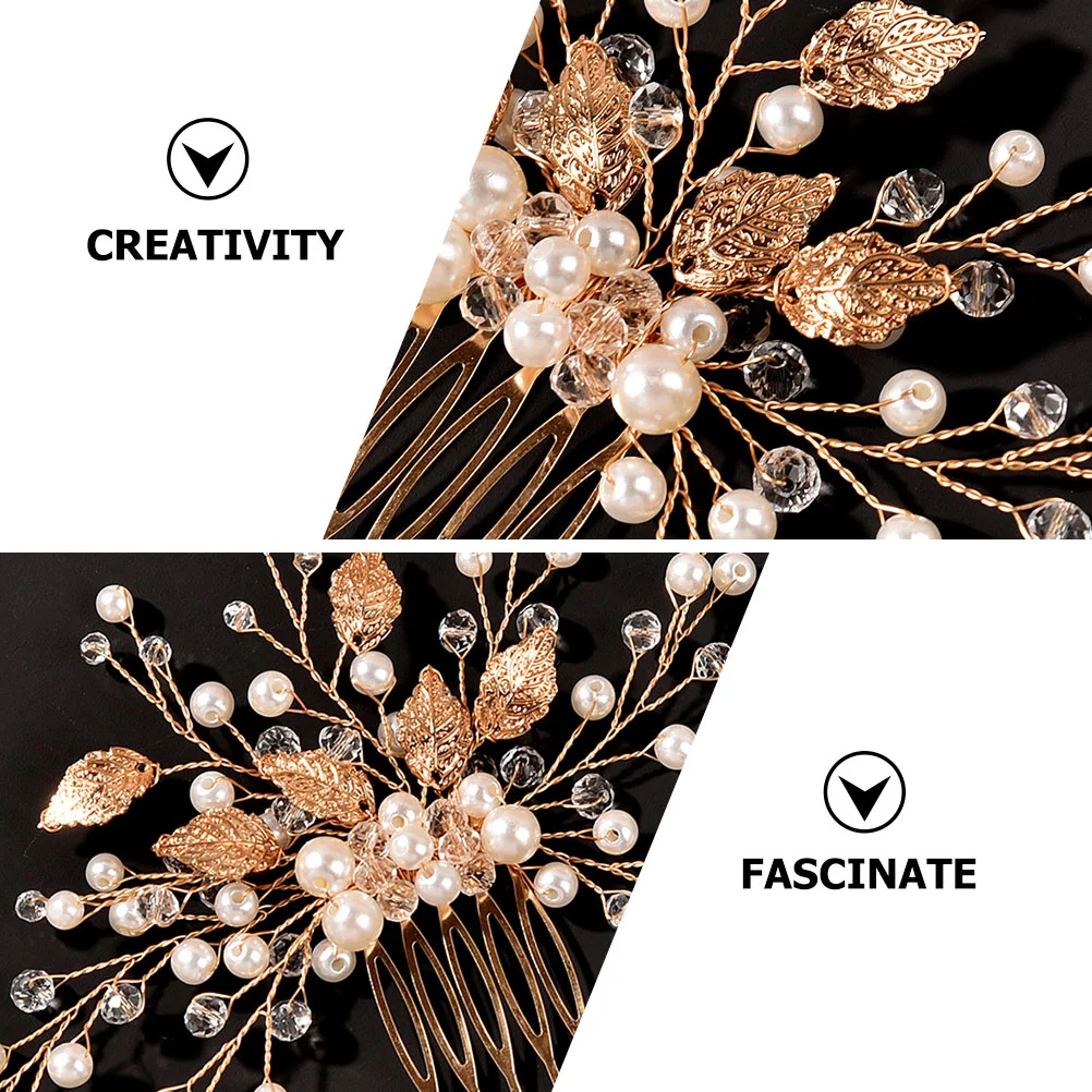 Acessórios de cabelo pentes jóias noiva casamento headpiece para headwear decorações feminino liga de zinco acessório de noiva feminino