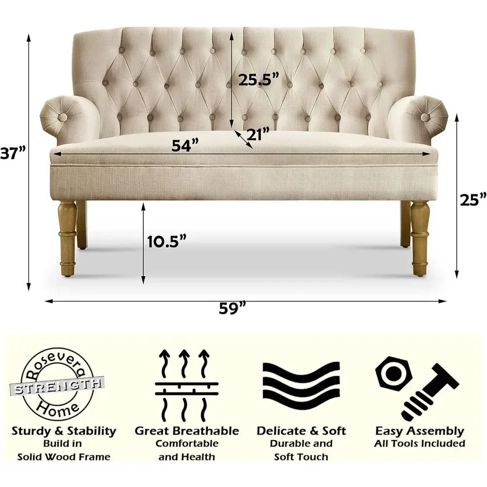 Nordic luxury Loveseat Sofas Long Couches for Living Room in a Box Love Seats Furniture