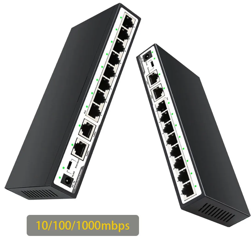 

Game 10-Ports gigabit switch Ethernet Smart Switcher Network Switch Fast Ethernet RJ-45 LAN Adapter RJ45 Hub Internet Splitter