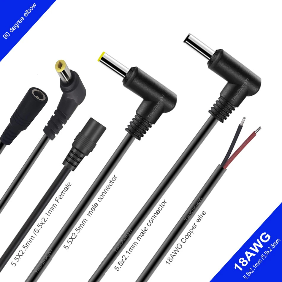 18AWG 5.5X2.1Mm 90 …