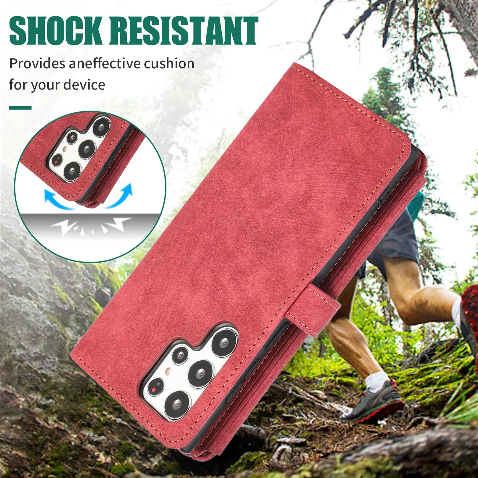 Handyhülle für Samsung Galaxy S23 S24 FE S25 S26 Ultra Edge Plus A16 A06 A26 A36 A56 A27 A37 A57 Cover Reißverschluss-Brieftasche Crossbody – Detail 29