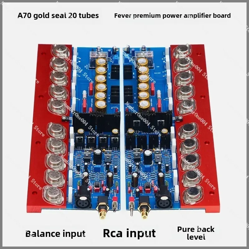 

A70 Audiophile HiFi Pure Rear Stage PowerAmplifier Board, Gold Sealed Tube BalanceInput, Adjustable Class A High-power Household