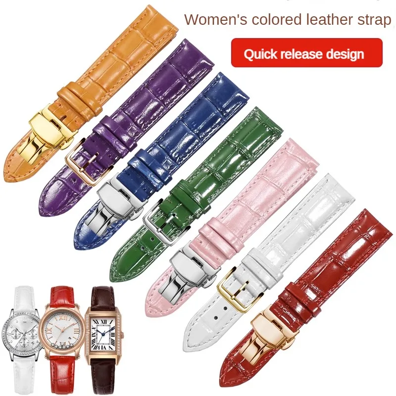 Universal Genuine Leather Watch Band For Women 12/13/14/15/16/17/18/19/20/21/22/23/24mm