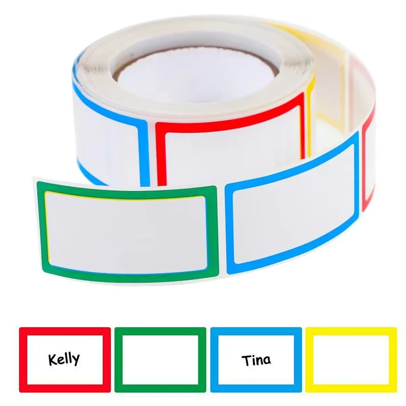 250 Pcs Removable Blank Sticker Labels For Home Office File Notes Handwritten Name Sticker Paper Household Storage Sorting Tags