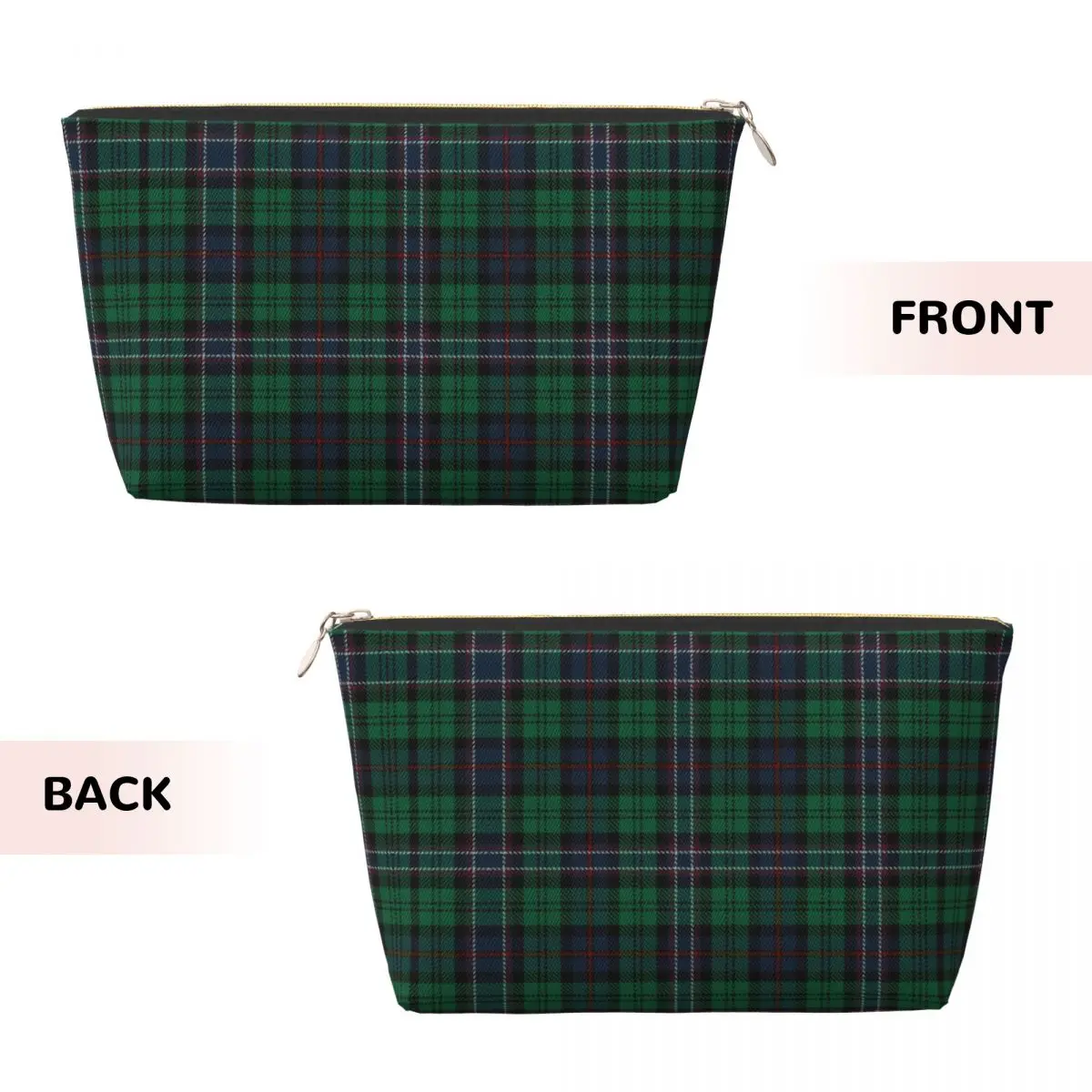 Custom Travel Scottish National Tartan Toiletry Bag Popular Gingham Plaid Cosmetic Makeup Organizer Beauty Storage Dopp Kit Box