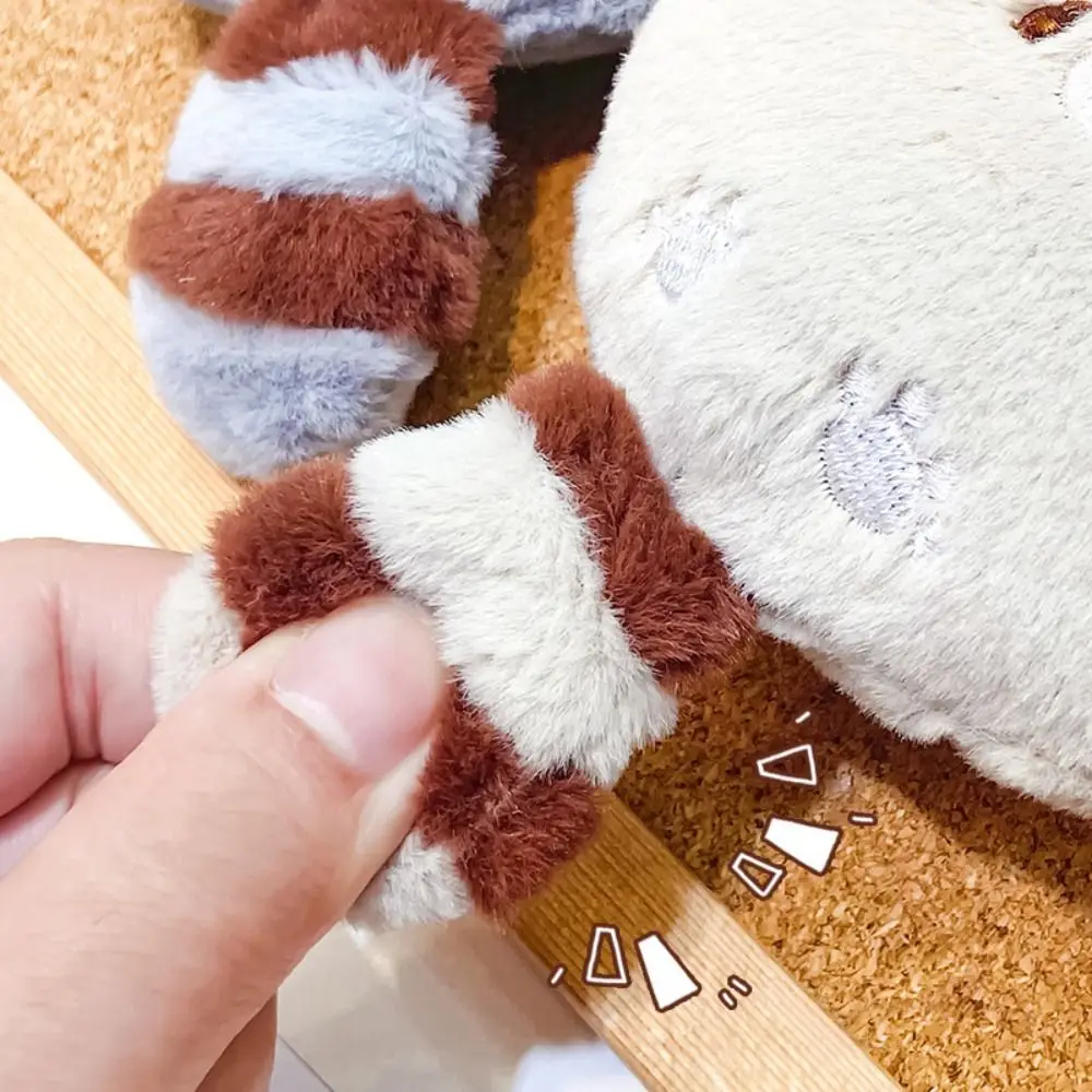 Squeak Red Panda Geldbörse Geldbörse Zwitschern Squeeze Tail Lesser Panda Geldbörse Tasche Kopfhörer Tasche Reißverschluss Roter Panda Schlüsselanhänger Mädchen