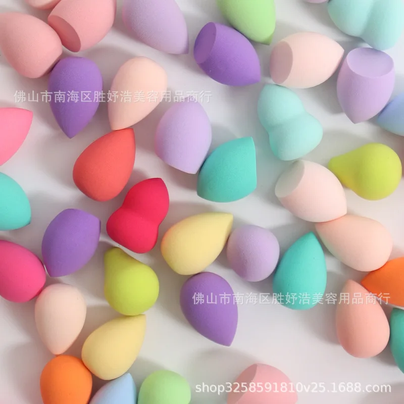 إسفنجة تجميل على شكل قرع، أداة تجميل فائقة النعومة مقاومة للتلطيخ للنساء والفتيات للاستخدام الرطب والجاف