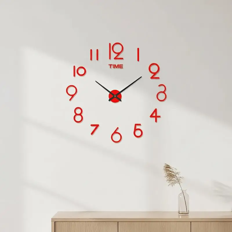 Acrylic Mirror 3D DIY Wall Clock 2026 Modern Large Size Quartz Silent Clock for Living Room Home Art Decor view 3