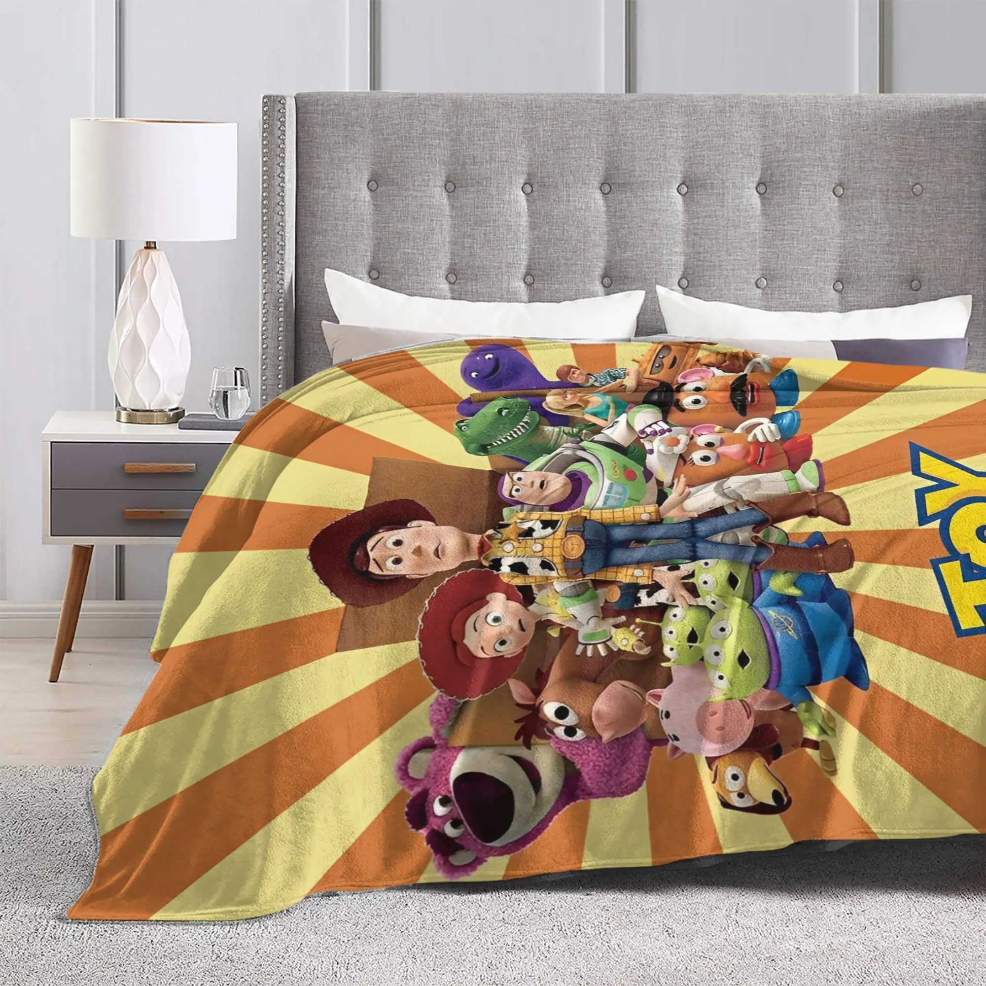 Toy Story Cartoon Merch Blanket Super Soft Warm  Throw Blankets for Couch 50x60 Inches Multiple Sizes Bedspread