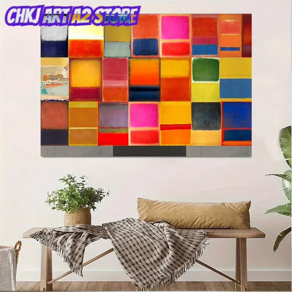 Mark Rothko Collage Abstract Color Field Minimalist Poster and Prints Canvas Painting Wall Art Pictures Home Decor Cuadros