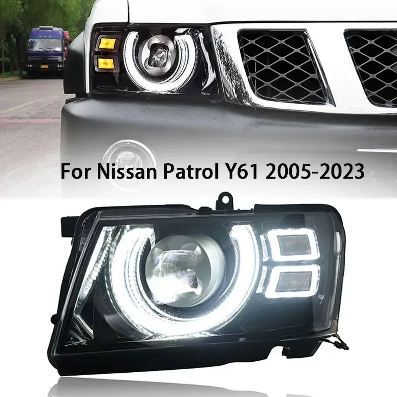 

Car Styling Head Lamp for Nissan Patrol Y61 LED Headlight 2005-2022 Headlights Y61 DRL Turn Signal High Auto Accessories