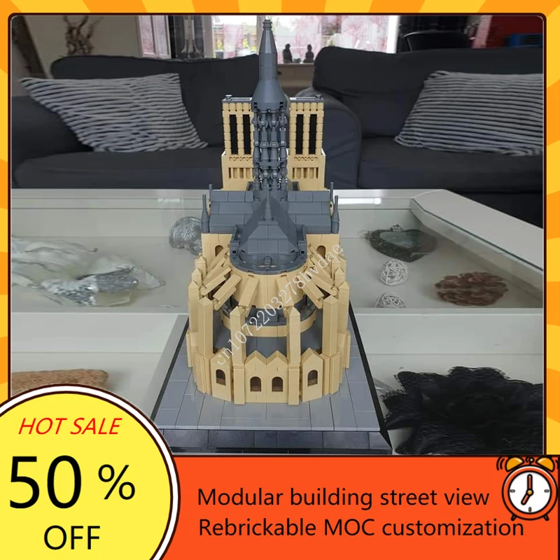 1770PCS Notre Dame de Paris Modular MOC Creative street view Model Building Blocks Architecture DIY Assembly Model Toys Gifts