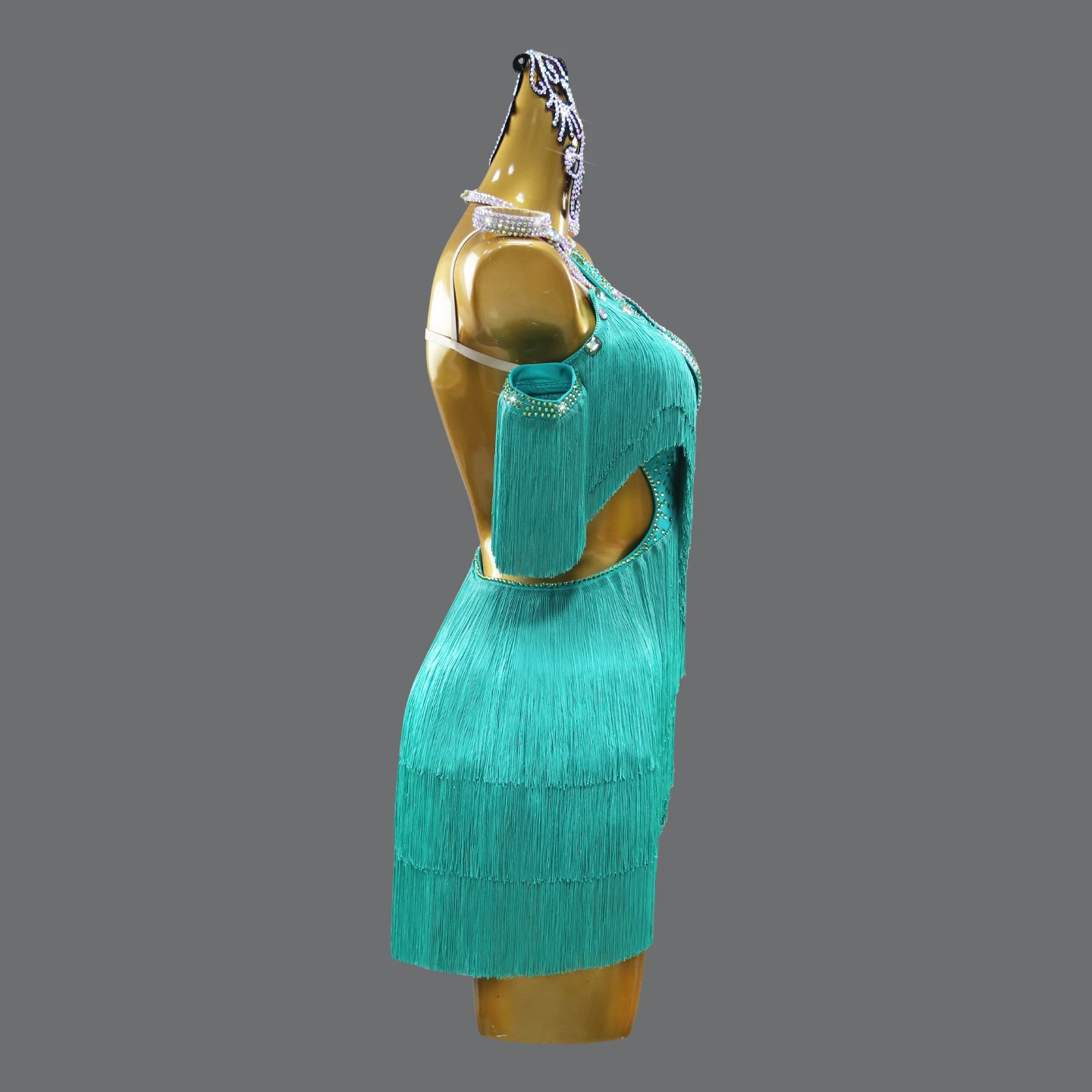 Costume de danse pour filles, robe latine pour femmes, vêtements d'entraînement de bal, spectacle de salle de bal, Costume à franges pour fêtes de carnaval pour enfants, 2025