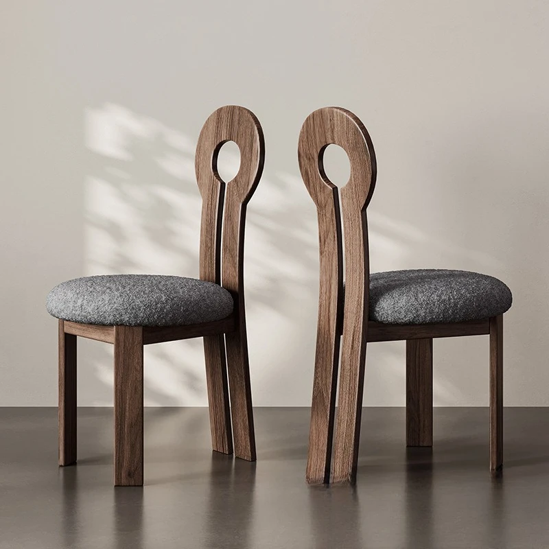 Keychain Dining Chair New Chinese Solid Wood Modern Simple Desk Chair Cafe Household Fabric Chair Extreme Furniture
