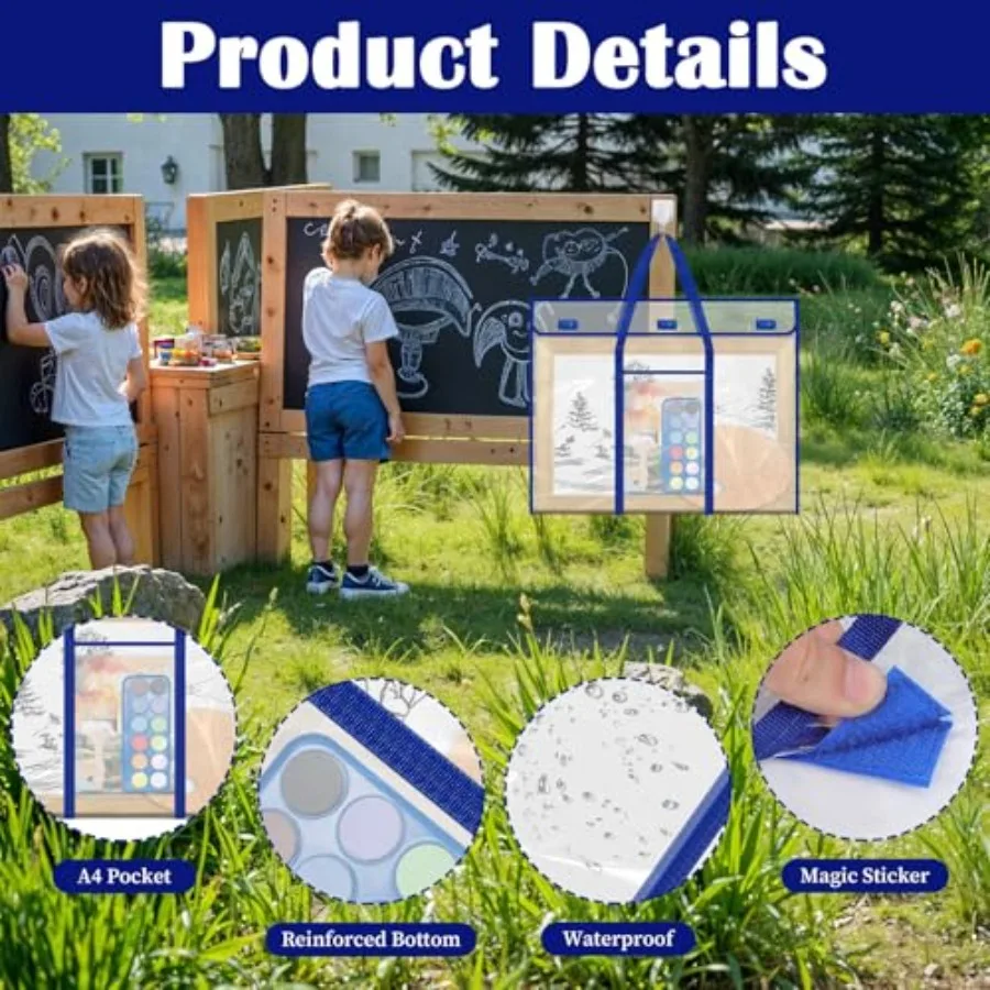 Almacenamiento de carteles de tablón de anuncios, bolsa grande de tabla de almacenamiento de 30x24 pulgadas para organizar portfolios artísticos, carteles, álbumes de recortes, 2 uds.