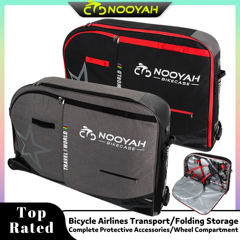 NOOYAH Bike Bag Bicycle Transport Bag MTB & Road Bike Travel Case