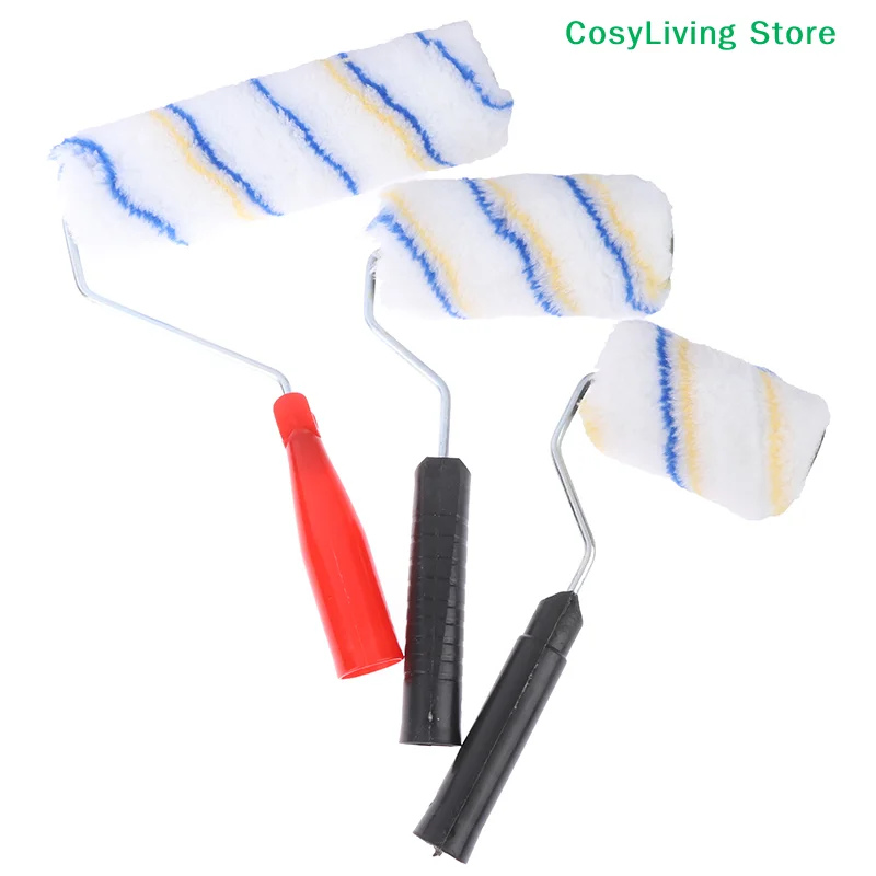 

1Pcs Short Long Handle Brush Room Wall Painting 4” 6"9” Roller Brush Paint Roller