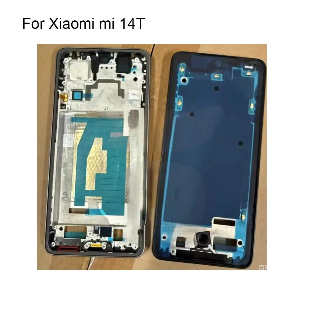 xiaomi-mi-14t用lcdトレイ、バッテリー、ミドルフレーム、フロントフレーム、ケースカバー、xiaomi-mi-14-t用